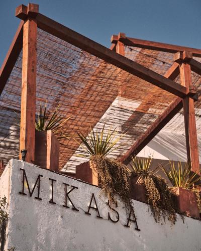 a sign that says mazas in front of a building at Mikasa Ibiza Boutique Hotel ADULTS ONLY in Ibiza Town