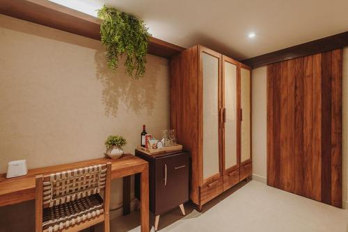 Dapur atau dapur kecil di Pousada Naonda