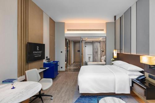 Μια τηλεόραση ή/και κέντρο ψυχαγωγίας στο Renaissance Changzhou Wujin Hotel