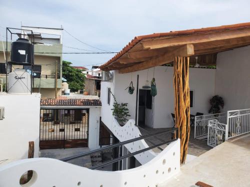 Balkón nebo terasa v ubytování Bungalows El chalet de la condesa