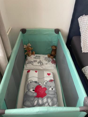 Postel nebo postele na pokoji v ubytování Roxy Sihoť Apartment