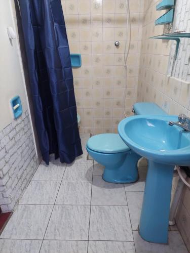 El Descanso tesisinde bir banyo