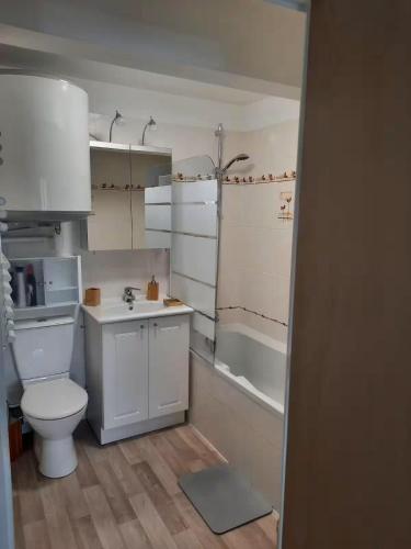 Kuchyň nebo kuchyňský kout v ubytování Appartement en rez-de jardin à 50m de la mer!