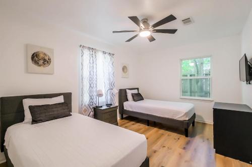 Ένα ή περισσότερα κρεβάτια σε δωμάτιο στο Lodge Lovely 3 Bedroom Home