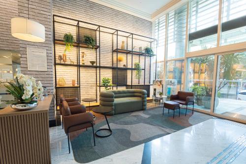 Χώρος καθιστικού στο Comfort Ibirapuera