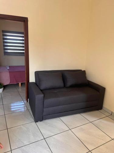 Posezení v ubytování Departamento con terraza