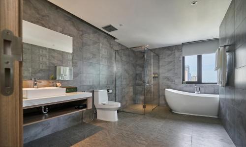 Ένα μπάνιο στο Noden2 Hotel & Apartment