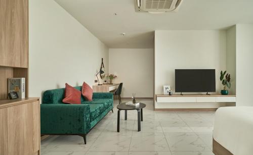 Μια τηλεόραση ή/και κέντρο ψυχαγωγίας στο Noden2 Hotel & Apartment
