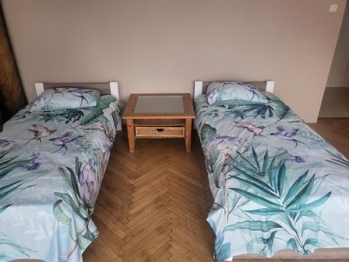 Ένα ή περισσότερα κρεβάτια σε δωμάτιο στο Apartament Bajka