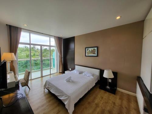 Katil atau katil-katil dalam bilik di Căn Hộ Ocean Vista-Mũi Né-Phan Thiết