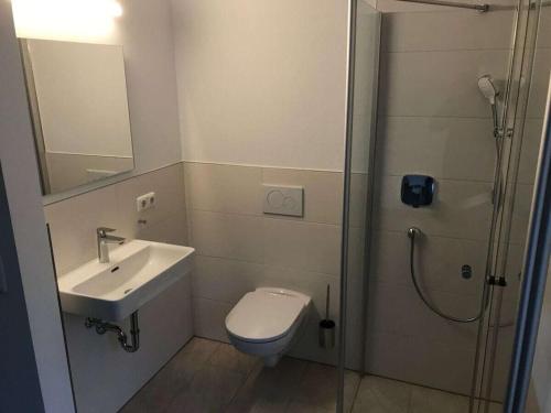 Koupelna v ubytování Alte Schreinerei Comfortable holiday residence