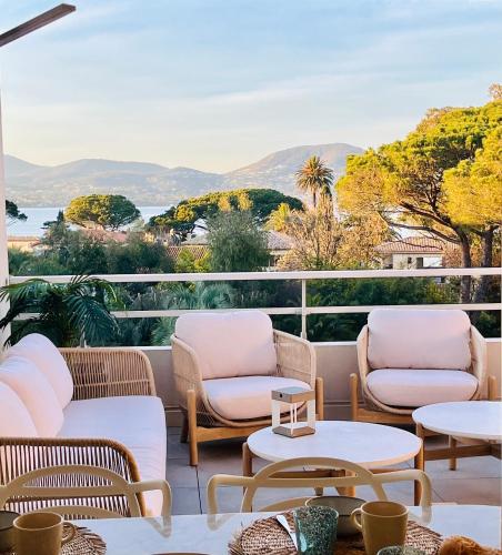 Terrasse Vue Mer - Appartement 6 pers, 3 chambres et Parking à St Tropez