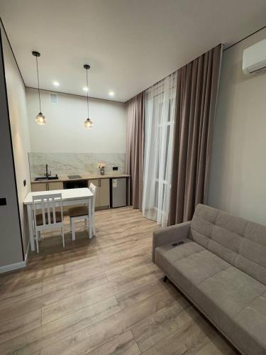 Ruang duduk di Dostar Apartments