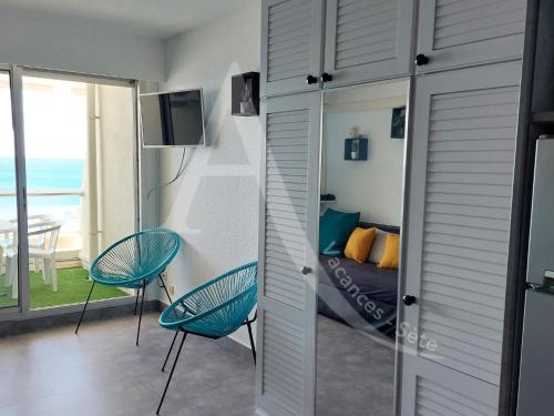 T2 4 personnes avec balcon vue mer tout equipe