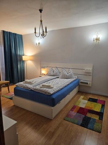 Postel nebo postele na pokoji v ubytování Apartament David Deva - 2 dormitoare & 1 living