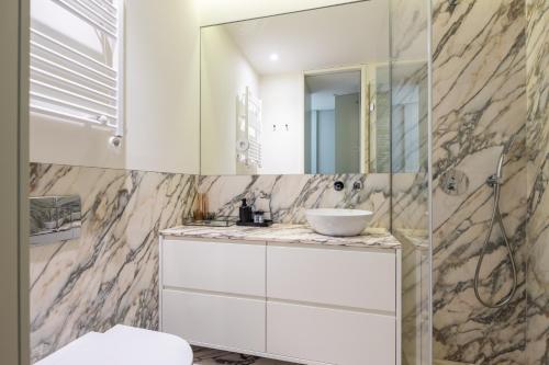 Koupelna v ubytování ORM Batalha Apartments