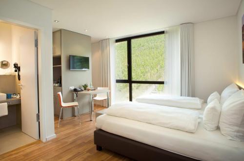 Una cama o camas en una habitación de Rebgut