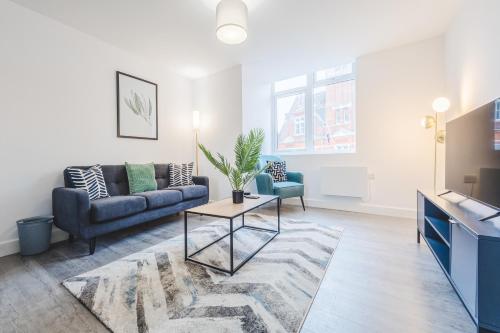 Χώρος καθιστικού στο The Regent Circus Apartments