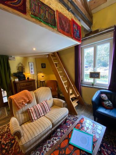 Χώρος καθιστικού στο Loft Apartment at Moulin SAGE