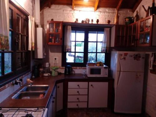 Η κουζίνα ή μικρή κουζίνα στο Casa el Jagüel