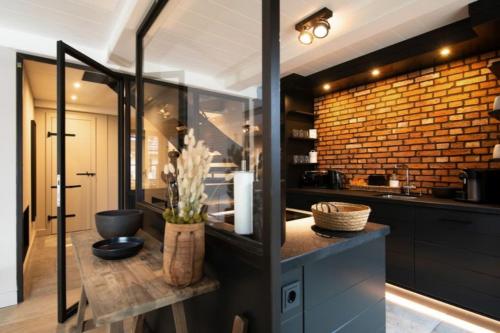 Køkken eller tekøkken på Hausteil Üüs Droom Hüs, Tinnum, Sylt