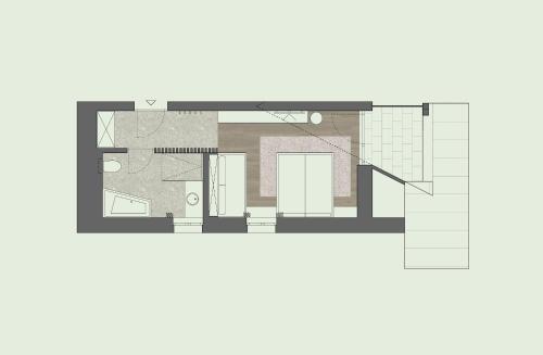 a floor plan of a house at Berghotel Wald & Wiesn in Balderschwang