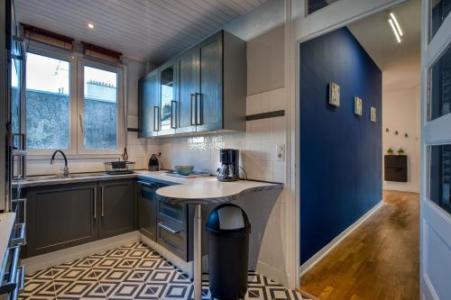 Dapur atau dapur kecil di Le Bleu de Kerguelen - Vue Odet
