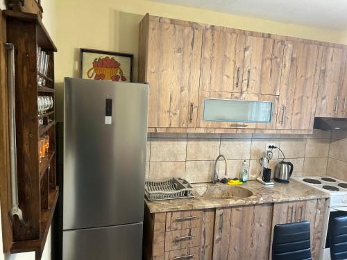 A kitchen or kitchenette at ''Mary's House'' Entire residence Olympiada Halkidiki Near to Sea 200m !