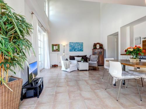 Posezení v ubytování Residenz am Balmer See - BS 25 mit Wellnessbereich