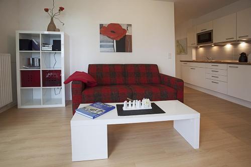 Posezení v ubytování Residenz am Balmer See - BS 50 mit Wellnessbereich