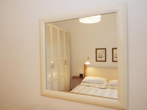 Ένα ή περισσότερα κρεβάτια σε δωμάτιο στο Villa Bismarckshöhe Wohnung Wanda