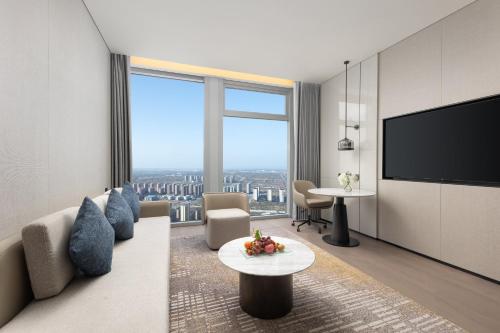 Χώρος καθιστικού στο Crowne Plaza Jingmen by IHG