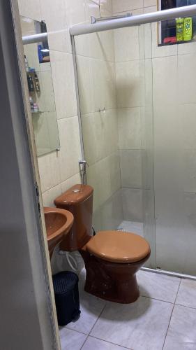Ένα μπάνιο στο Apartamento
