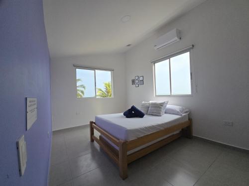 Postel nebo postele na pokoji v ubytování Dúplex de lujo con vista al mar - San Bernardo del Viento