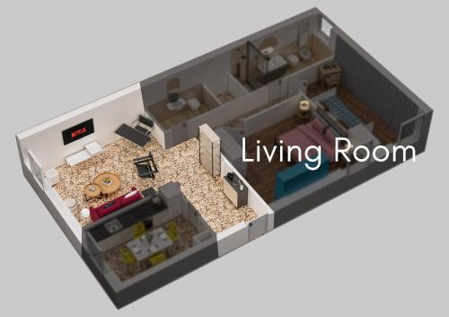 ein Wohnzimmer in einem Haus in der Unterkunft Iconic - Best View in Venice in Venedig