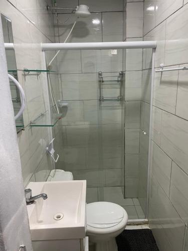Koupelna v ubytování Apartamento Chuá Chuá
