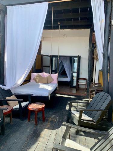Ruang duduk di Hotel Budamar Zipolite