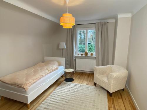 Ein Bett oder Betten in einem Zimmer der Unterkunft Zuhause auf Zeit Sankt Ingbert