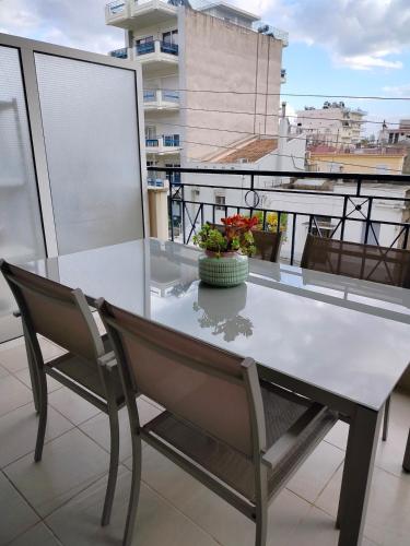 Un balcón o terraza en Sunny Nest
