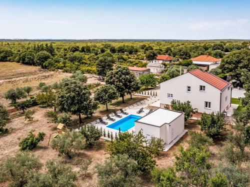 an aerial view of a villa with a swimming pool at Holiday Home Certus by Interhome in Briševo