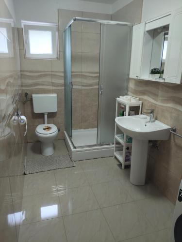 Koupelna v ubytování Apartman Lucija