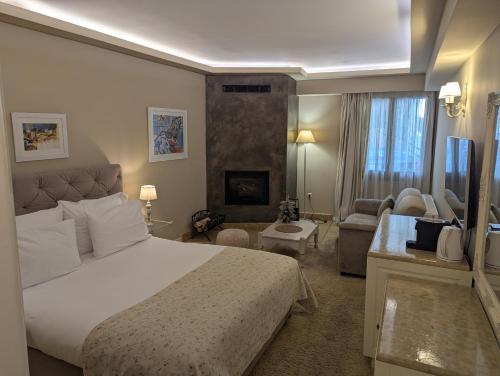 Postel nebo postele na pokoji v ubytování Guesthouse likoria