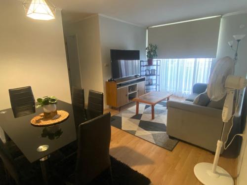 โทรทัศน์และ/หรือระบบความบันเทิงของ Bonito y acogedor departamento