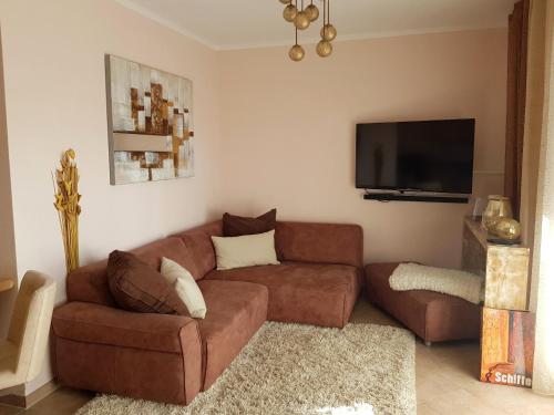 Χώρος καθιστικού στο Darssurlaub App 5