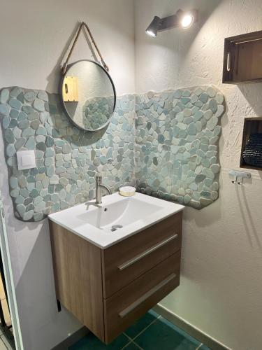 Baz créole tesisinde bir banyo