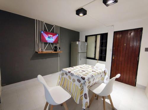 Køkken eller tekøkken på Departamento luna