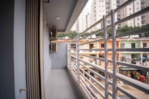 a view from the balcony of a building at Orsom Stays Sassy - Sector 42 in Gurgaon