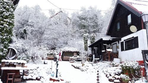 Tom`s Hütte v zimě