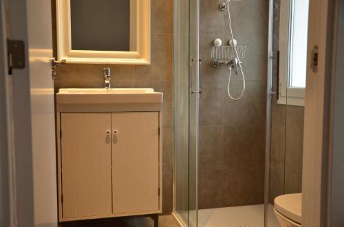 Kylpyhuone majoituspaikassa Apartamento Larrabide