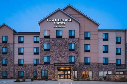 a rendering of the front of a hotel at TownePlace Suites by Marriott Ames in Ames